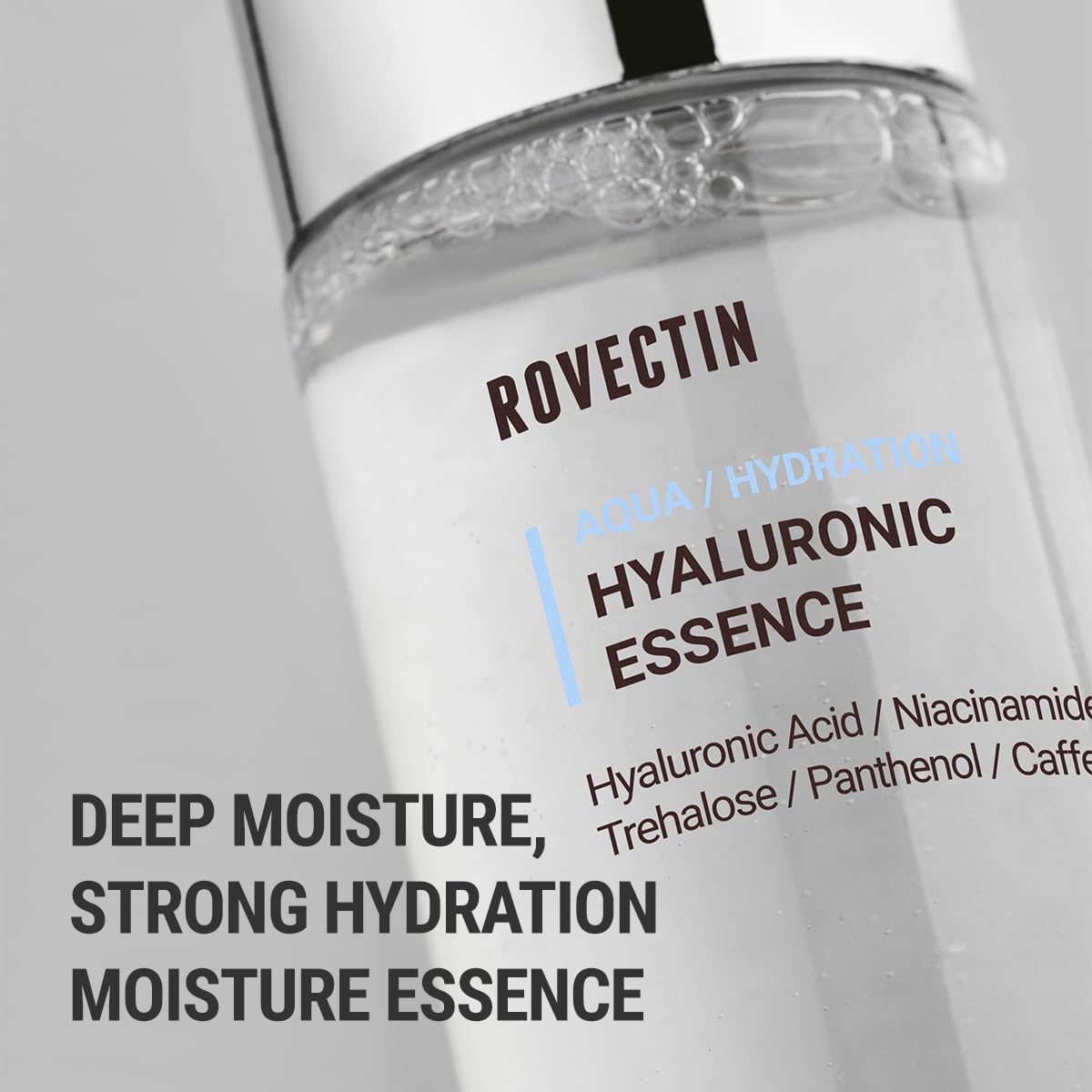 ROVECTIN Essence Aqua Hyaluronique – Texture légère pénètre rapidement et rafraîchit la peau