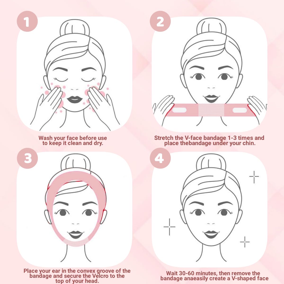 Effet jeunesse visage ROWMATE, contour plus défini.