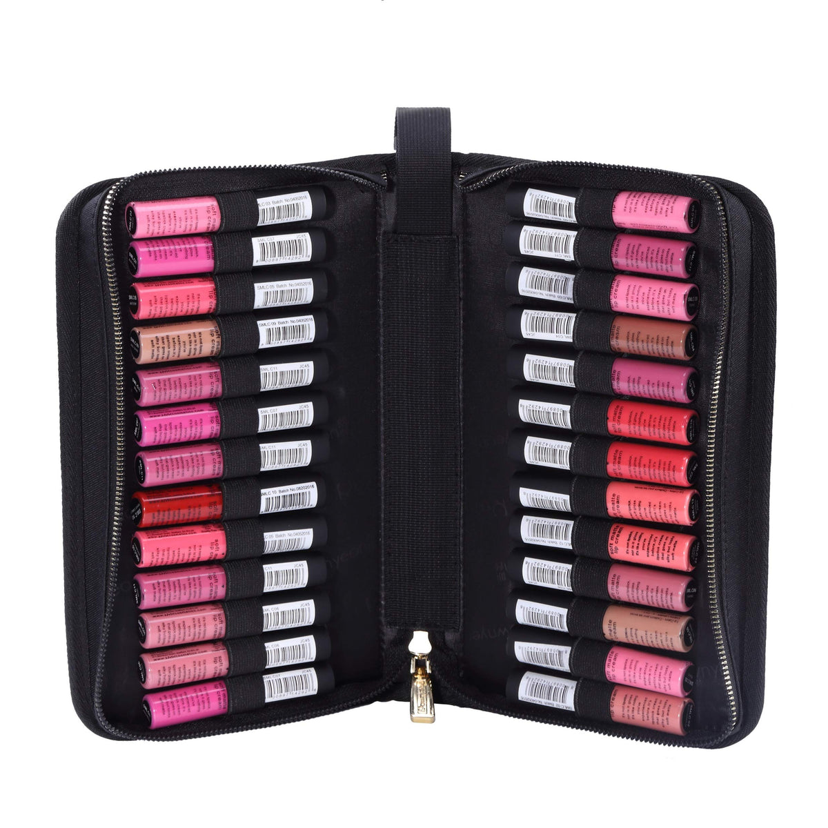 ROWNYEON étui rouge à lèvres 22 emplacements, rangement pratique pour voyages.