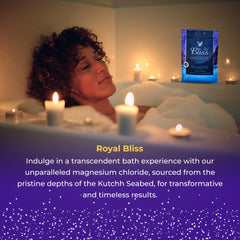 Bain magnésium Royal Bliss relaxation rapide pour une immersion apaisante.