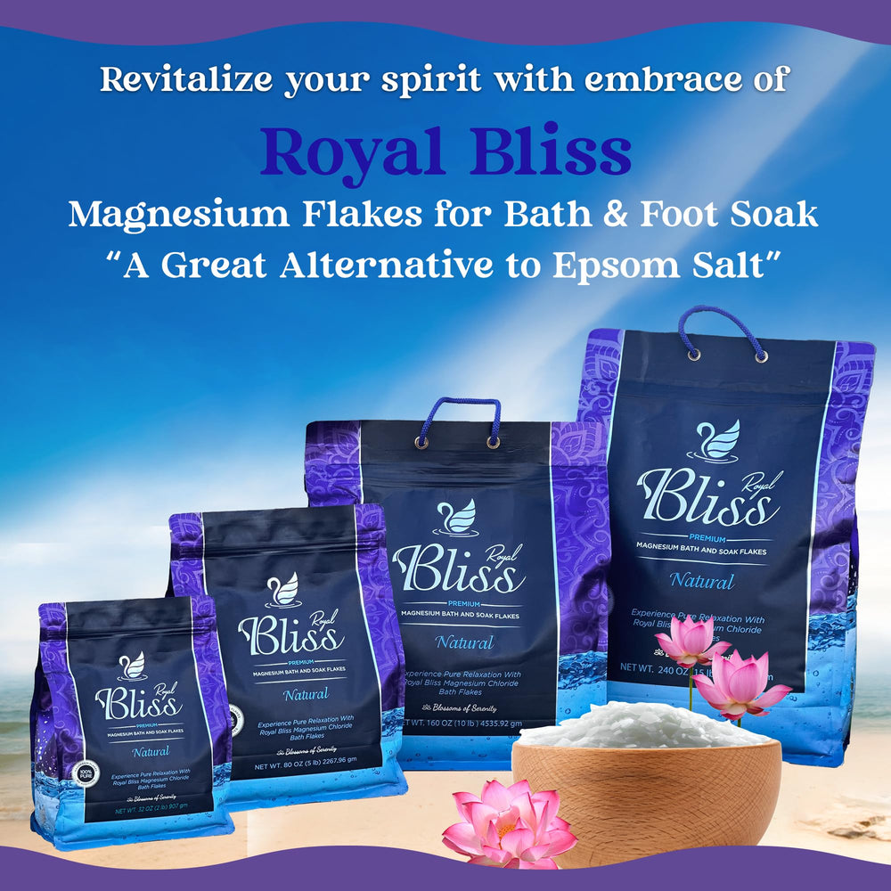 Rituel de bain pieds relaxant avec Royal Bliss magnésium.