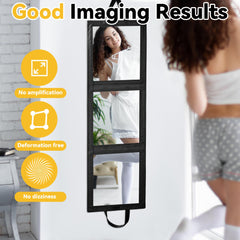 ROYALAY Miroir coulisses noir — miroir grand format pour dressing et répétitions.