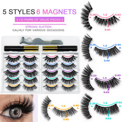 Royaomis application facile des cils magnétiques et liner magnétique.