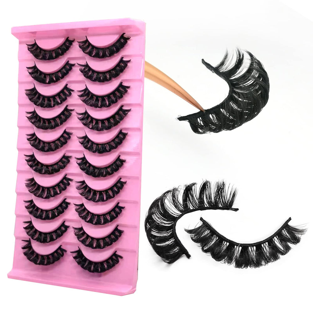 Royaomis cils faux D-Curl S06 10paris, regard plus séduisant et naturel