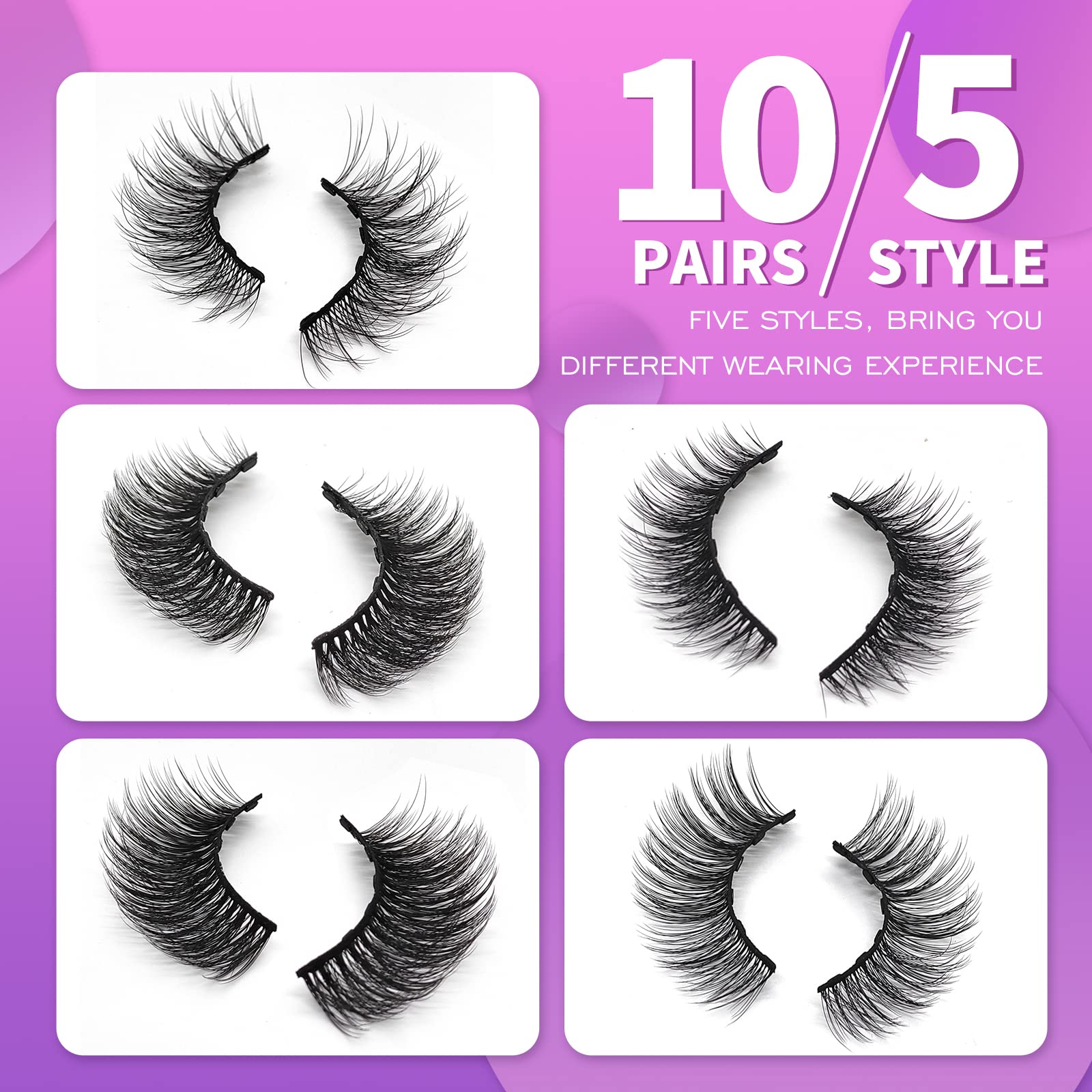 Cils Royaomis d’aspect naturel, adaptés à plusieurs occasions.