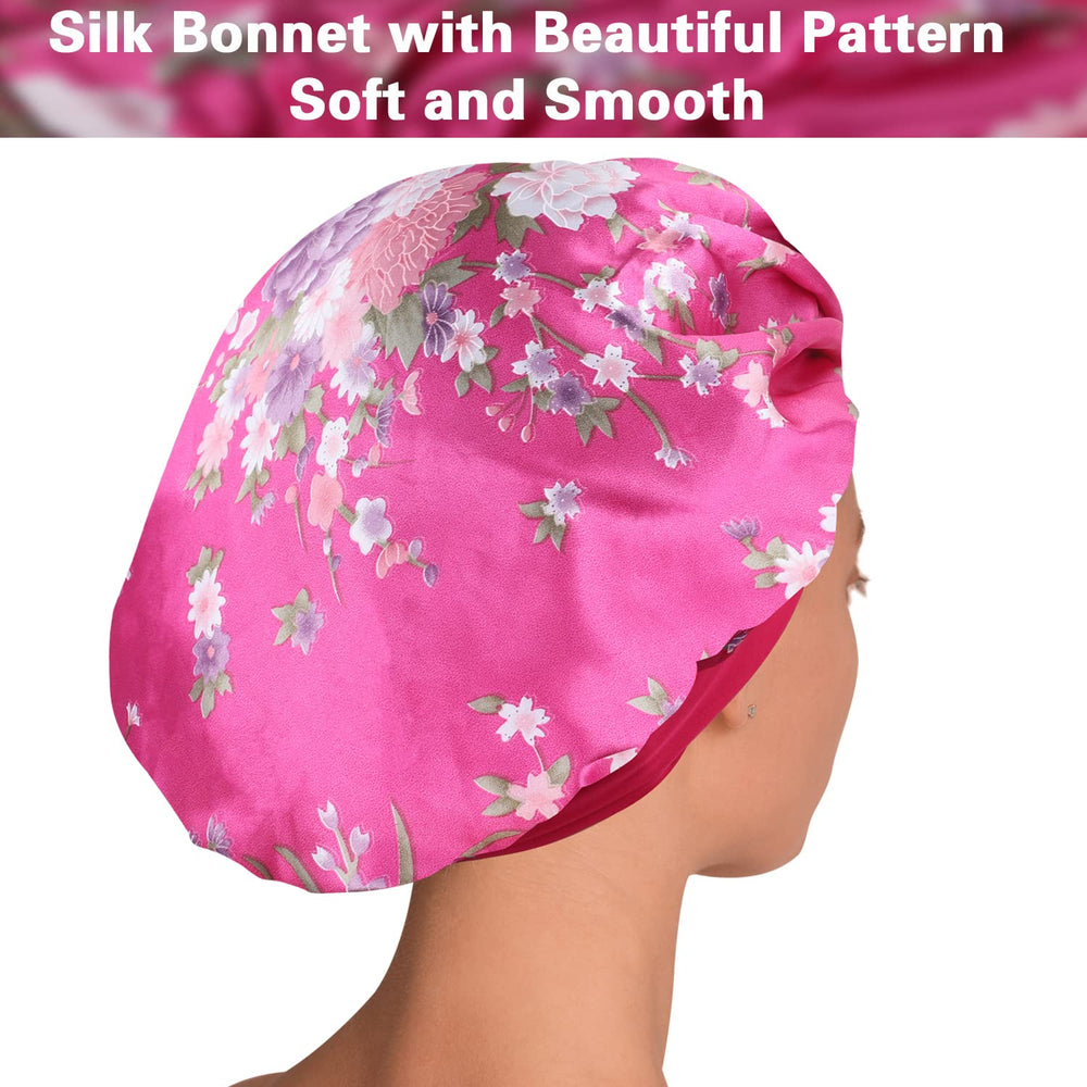 Bonnet ROYBENS satin anti-frisottis, réduit les frottements sur les boucles