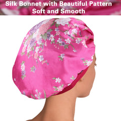 Bonnet ROYBENS satin anti-frisottis, réduit les frottements sur les boucles