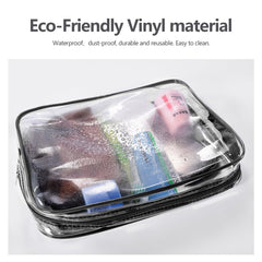 Trousse ROYBENS moyen PVC transparent, organisation rapide en cabine.