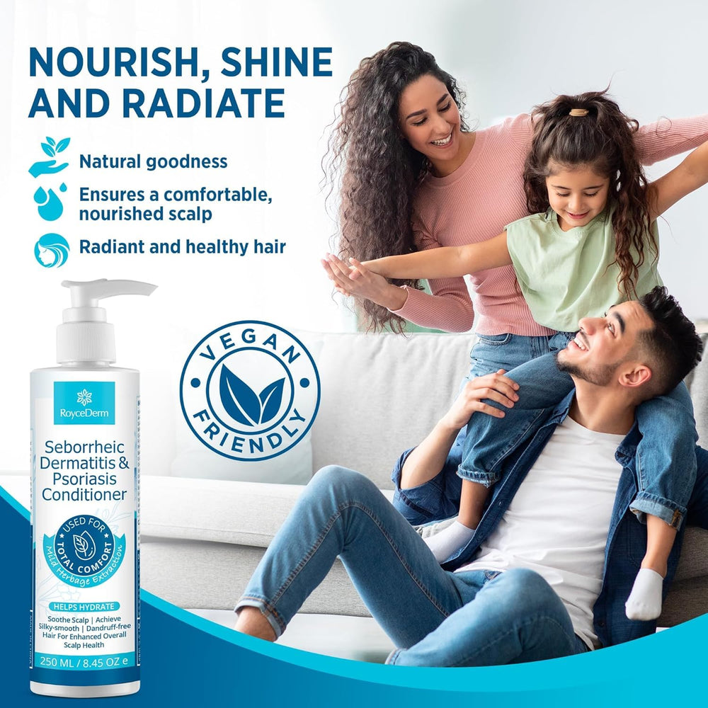 Duo shampoing et conditionneur Roycederm pour une routine complète.