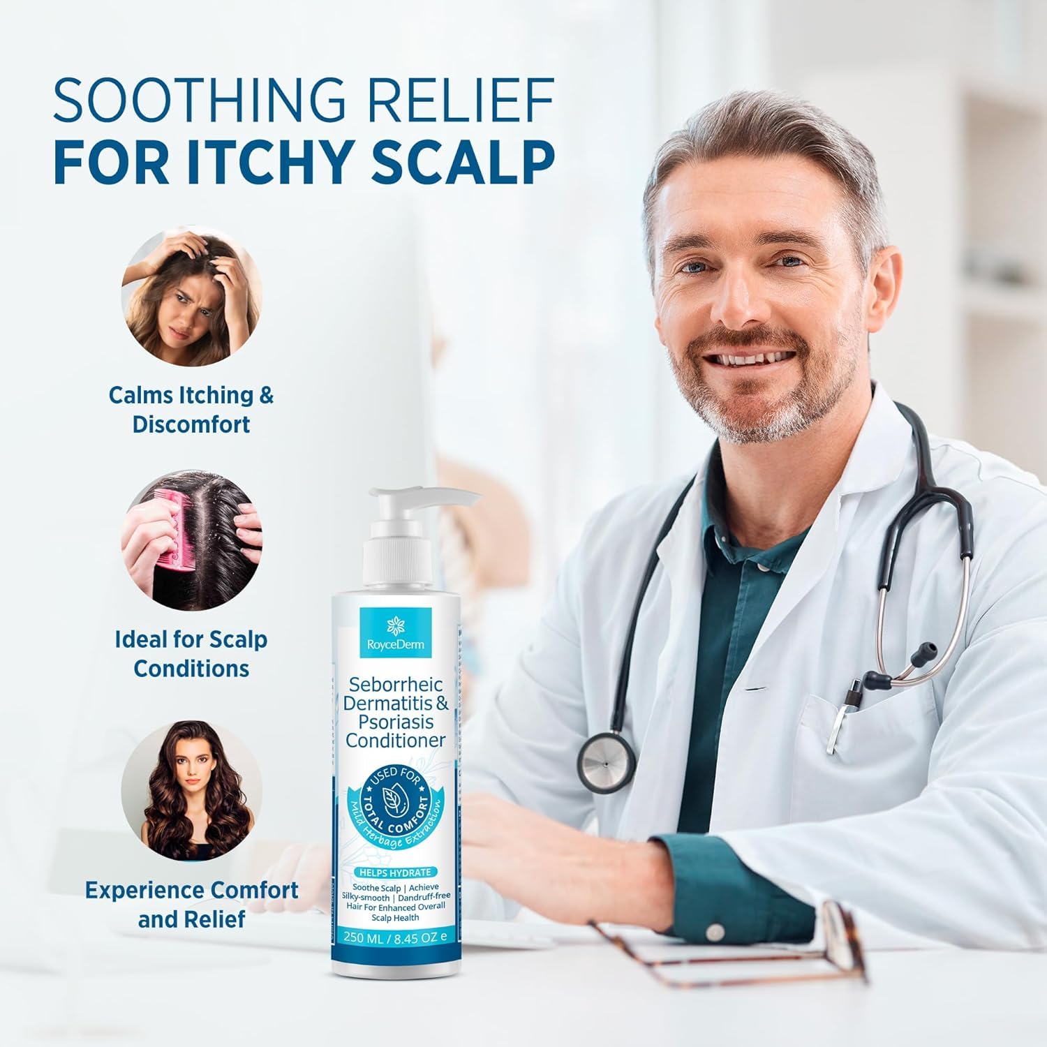 Temps de pose de 3-5 minutes avec Roycederm, absorption optimale.
