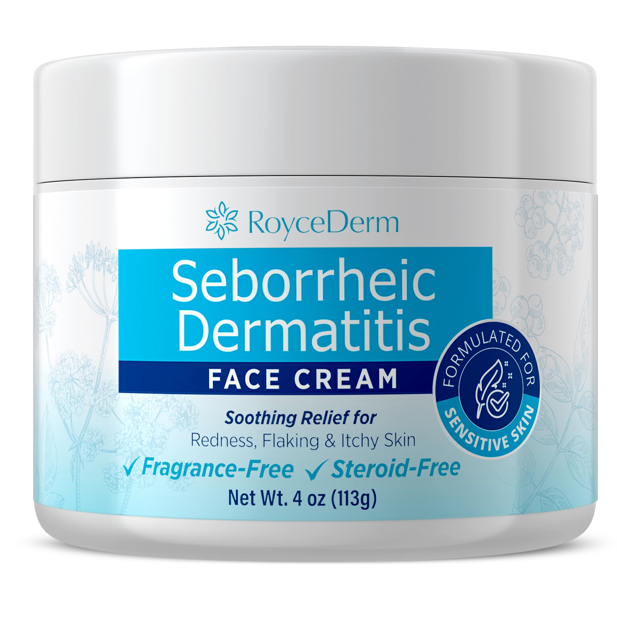 Roycederm Crème Visage Dermite Séborrhéique hydratation légère pour le visage.