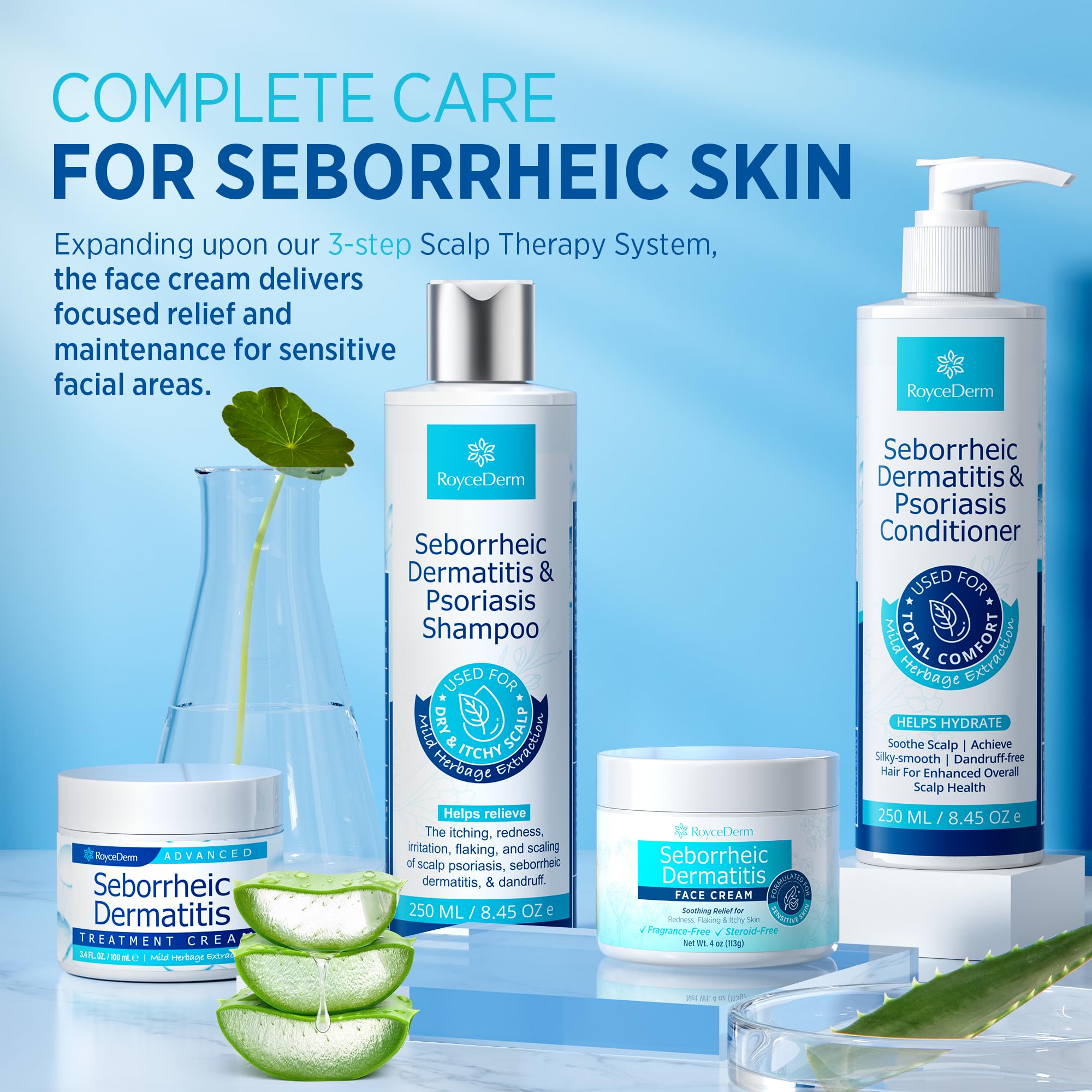 Roycederm Emballage 4oz 113g – pratique et léger.