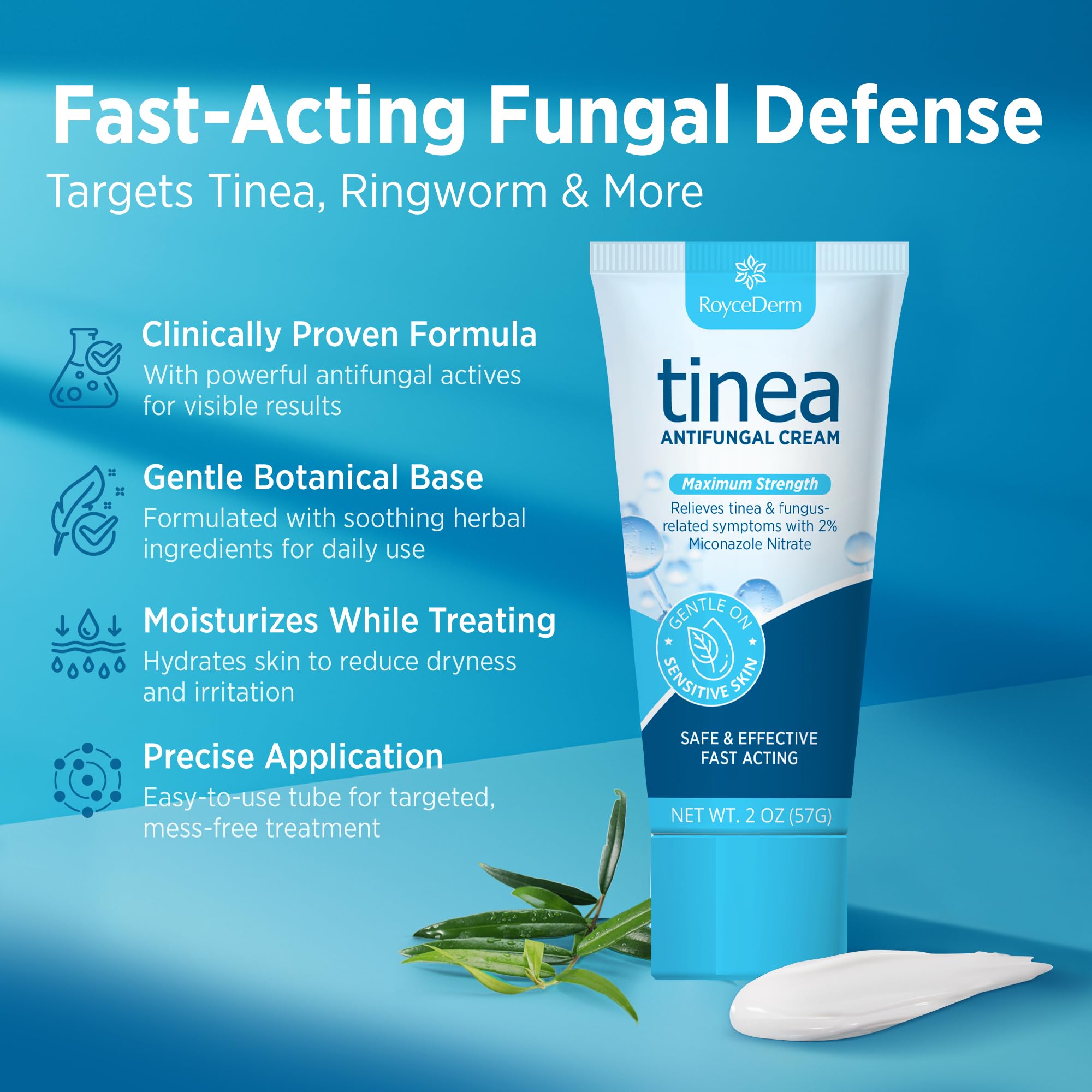 Roycederm savon-relief tinea versicolor: nettoie en douceur et soutient l'hydratation.