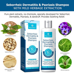 Roycederm Shampoo Application-3-5-Minutes: laissez agir 3 à 5 minutes pour absorption.