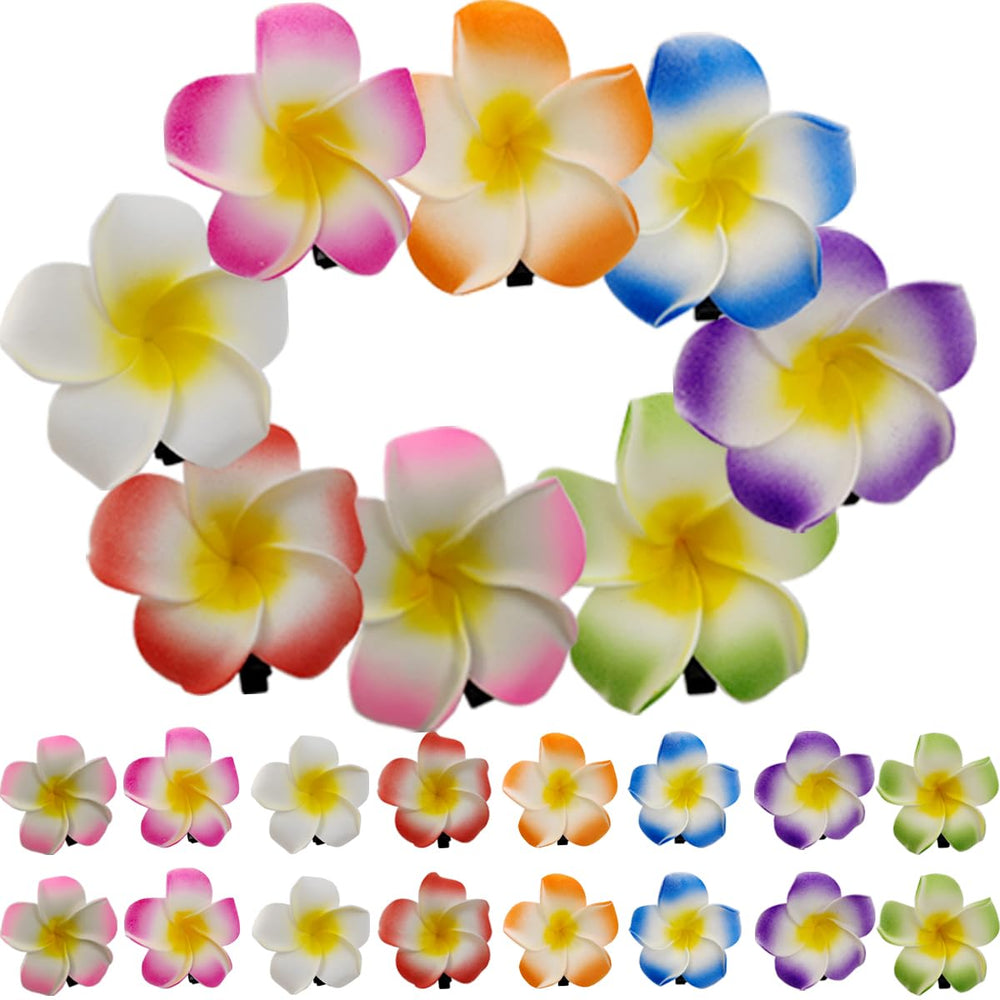 ROYHOO pinces fleurs frangipanier mousse, ensemble de 8 couleurs pour mariage