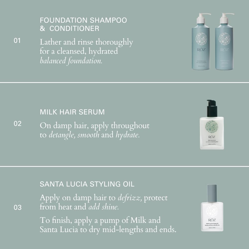 RŌZ Shampoing : formule légère qui renforce sans alourdir les cheveux.