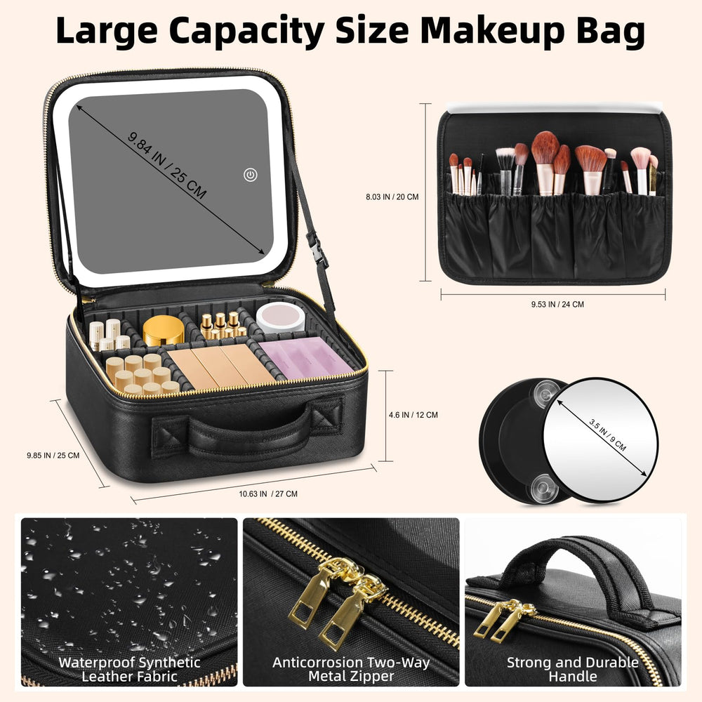 RRtide coffret maquillage avec diviseurs réglables, organisation personnalisée et rapide.