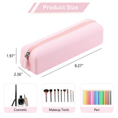 RSRSLEII étui pinceaux portable zippé: fermeture solide pour voyage en sécurité.