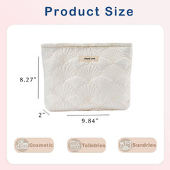 RSRSLEII sac maquillage coquillage motif, élégant et léger pour le quotidien