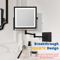 Miroir Ruacq pivotant à 360° pour un angle parfait et sans effort.