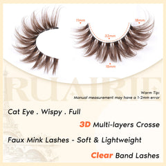 Ruairie bande claire cils 11-18mm pose durable