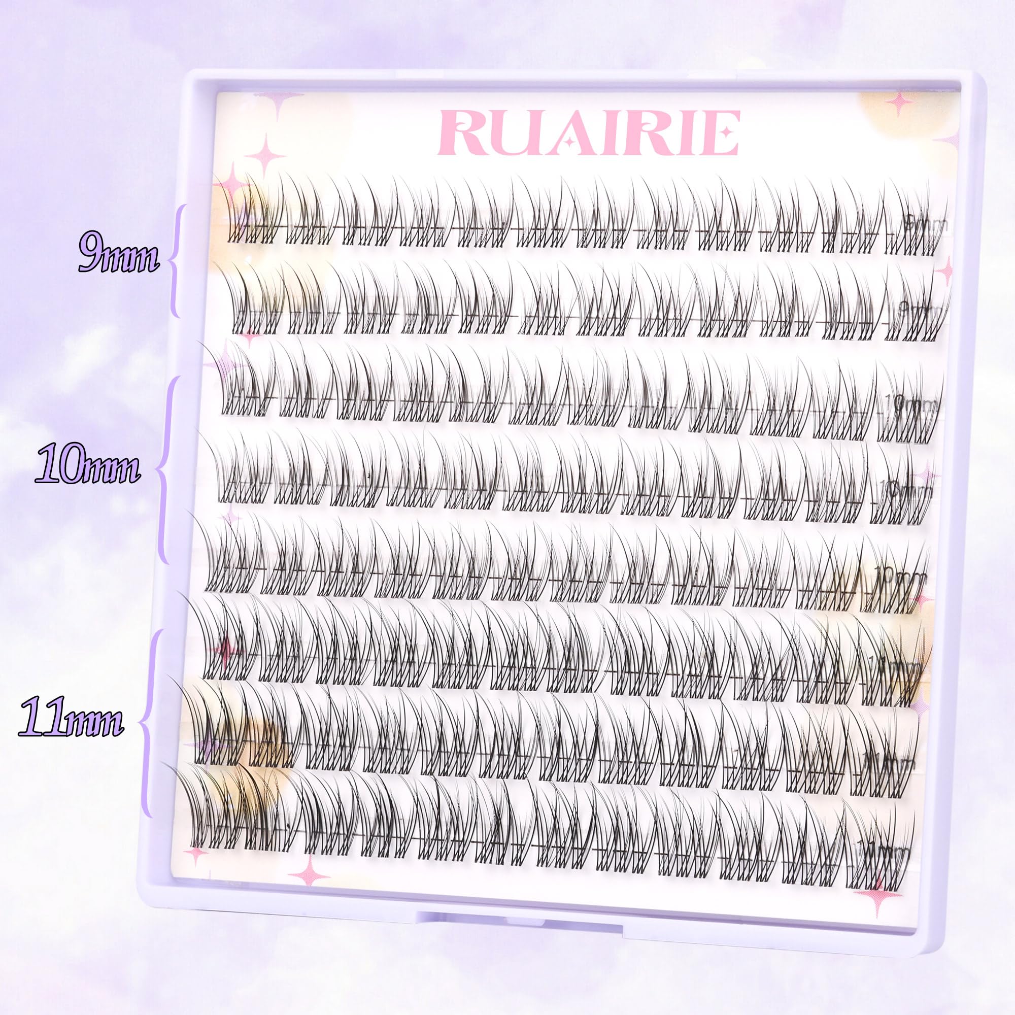 Bandes cils coton fines Ruairie pour un ajustement confortable