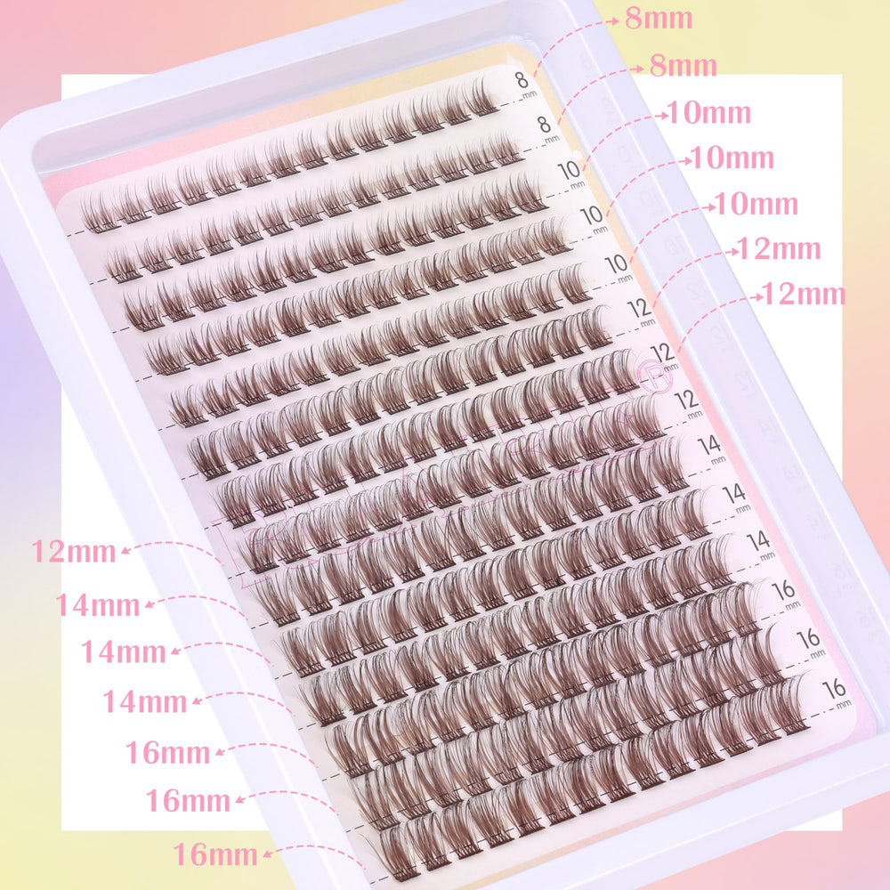 Ruairie clusters bruns 16mm — 42 pièces pour volume visible et élégant.