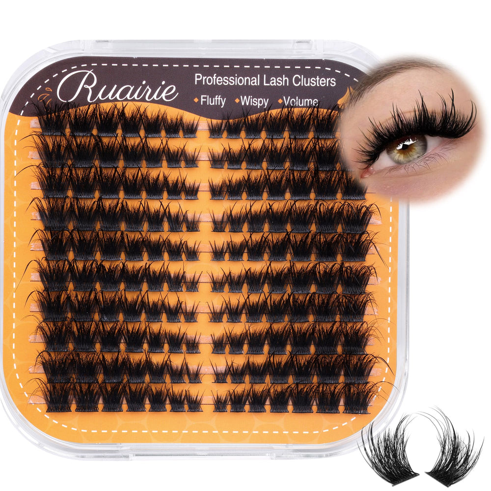 Ruairie cils clusters effet plume 8-18mm pour un regard léger et naturel.