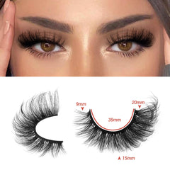 Ruairie cils mink 8D, volume dramatique et longue durée