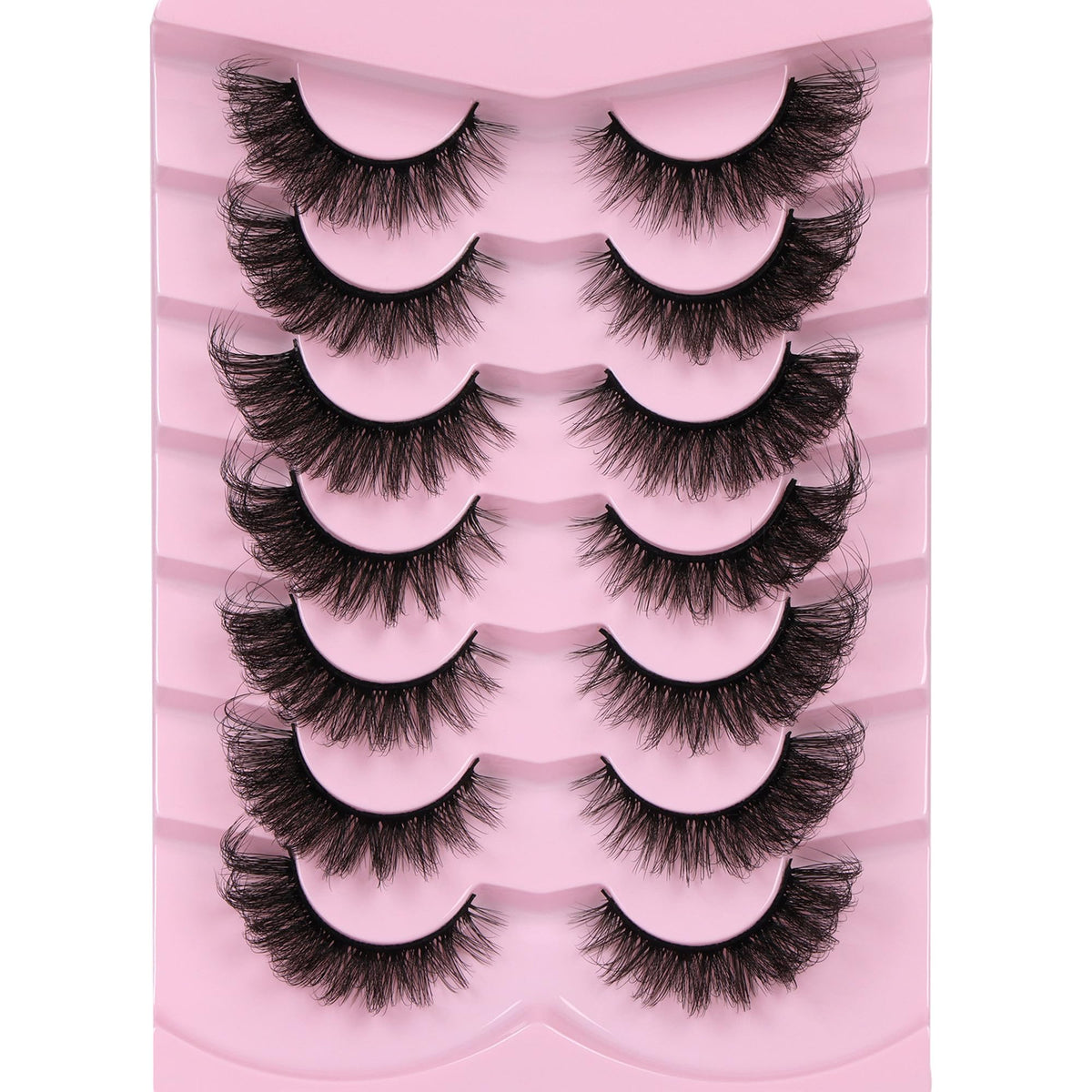 Ruairie cils mink oeil-de-renard 20mm, pack7 paires pour un regard intense