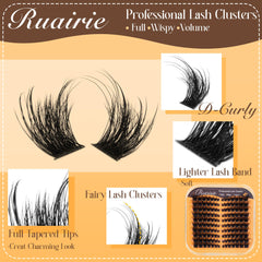 Ruairie clusters cils oeil-chat D-Curly pour un regard allongé et profond.