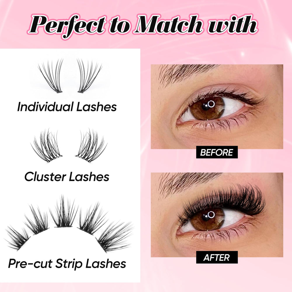 Compatibilité avec extensions cils groupés, idéal pour le fait soi-même à domicile.