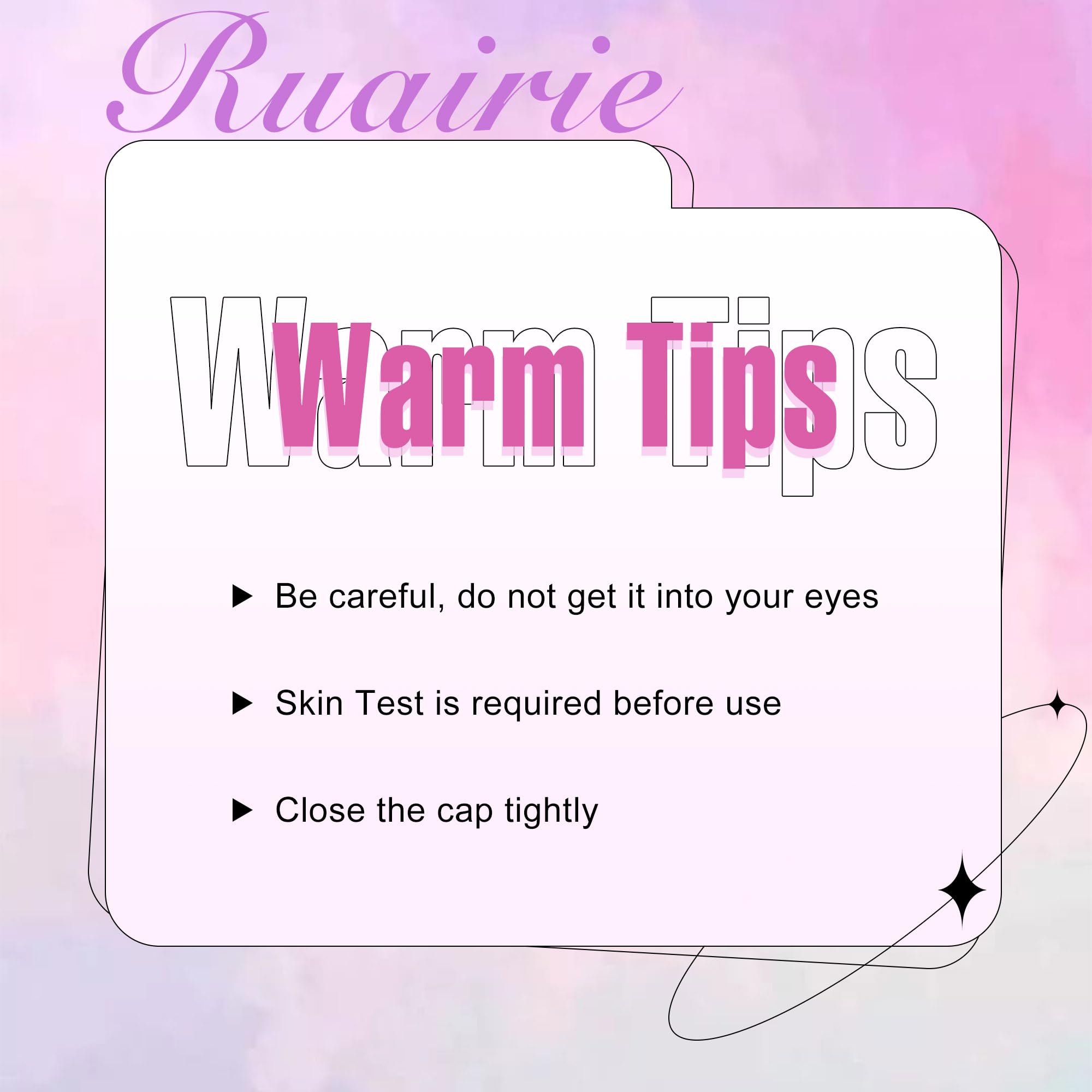 Ruairie emballage compact et pratique pour une utilisation rapide.