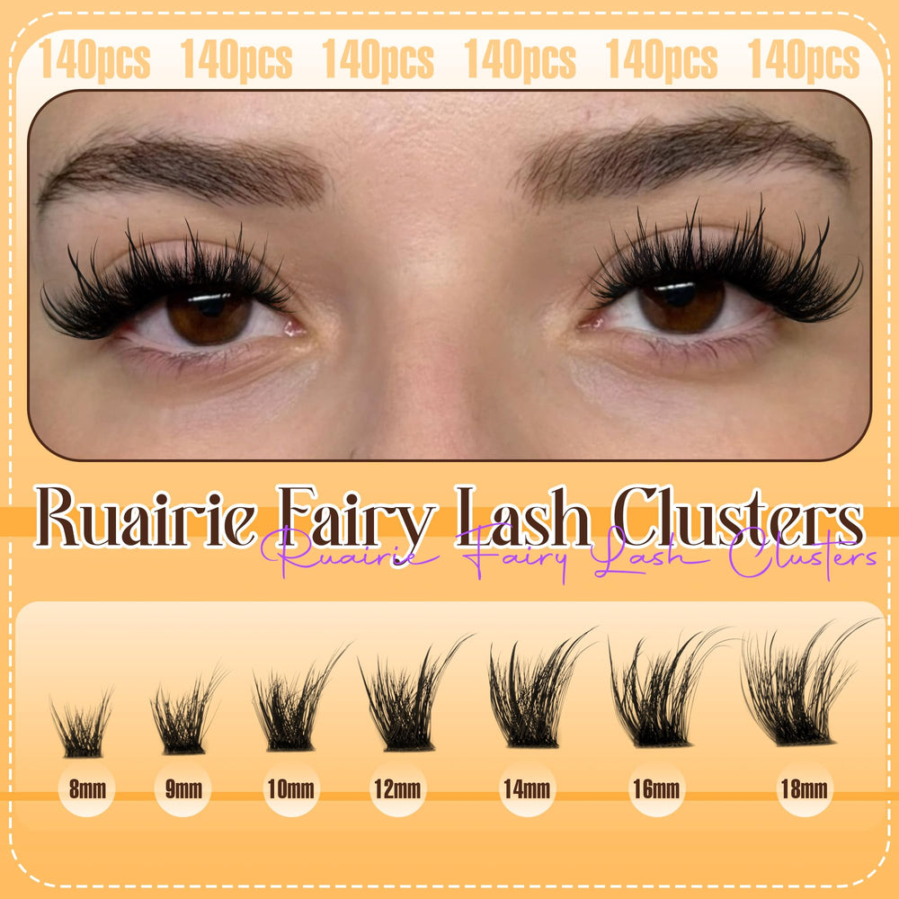 Ruairie extensions cils D-Curly pour un regard plus ouvert et durable.