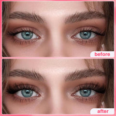 Ruairie Faux Cils Naturels 8-16mm – yeux plus ouverts.