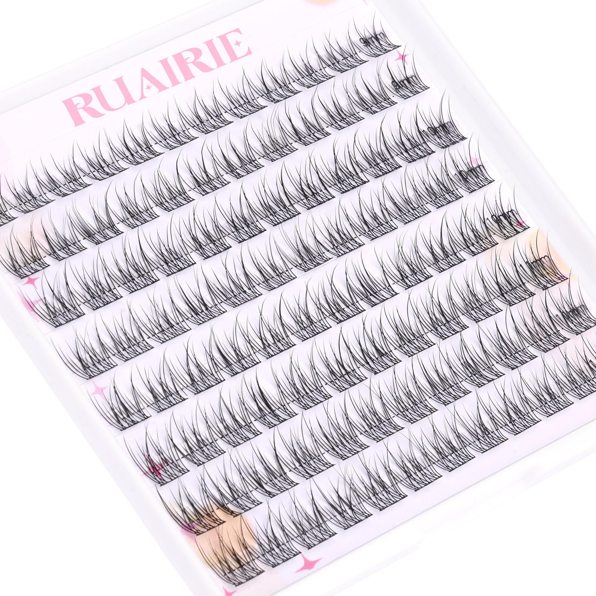 Ruairie Lash Clusters, bande mince et confortable pour une pose rapide.