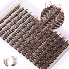 Ruairie Brown Lash Clusters 12 mm – effet wispy et longueur modérée