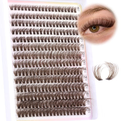 Ruairie Brown Lash Clusters 8 mm – volume naturel et léger