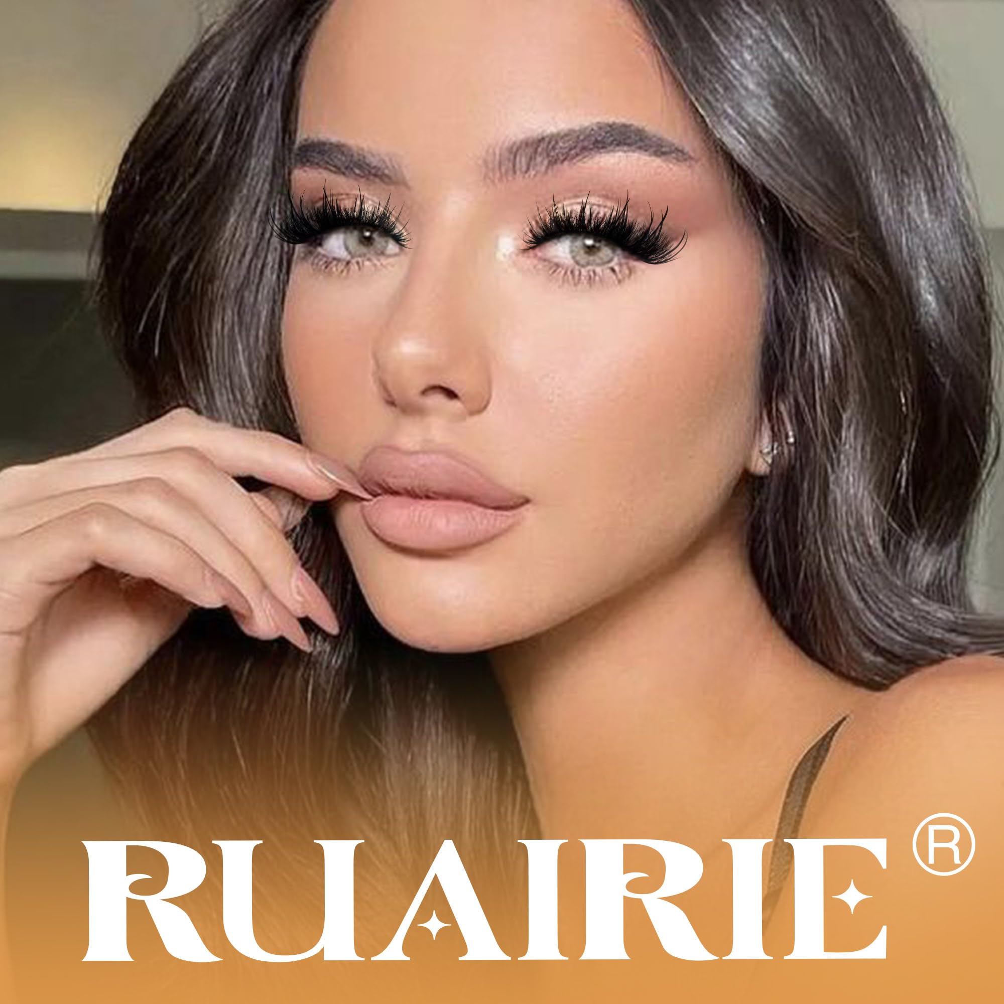 Ruairie usage quotidien clusters cils effet plume pour la journée.