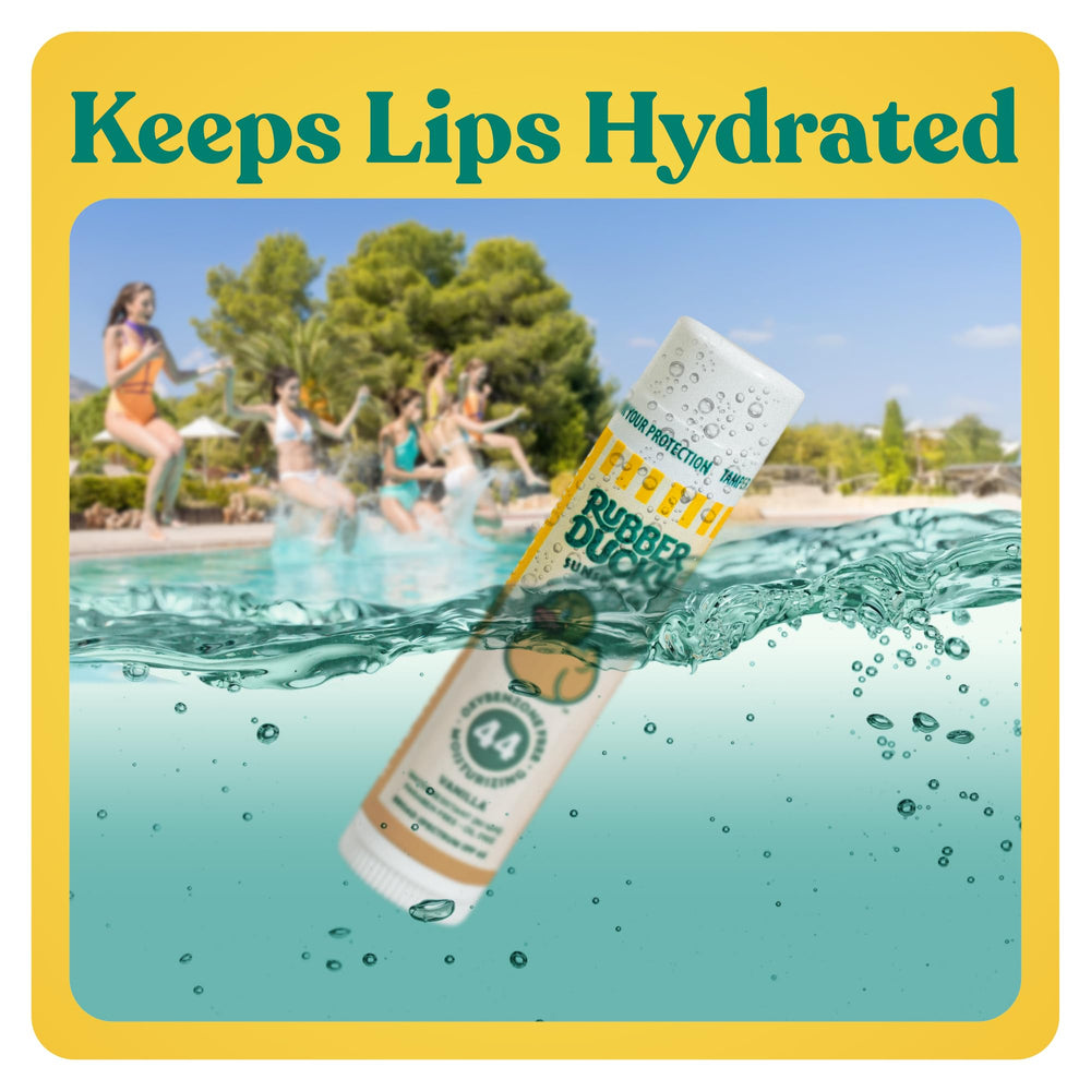 Application lisse sans traces blanches avec Rubber Ducky SPF44.