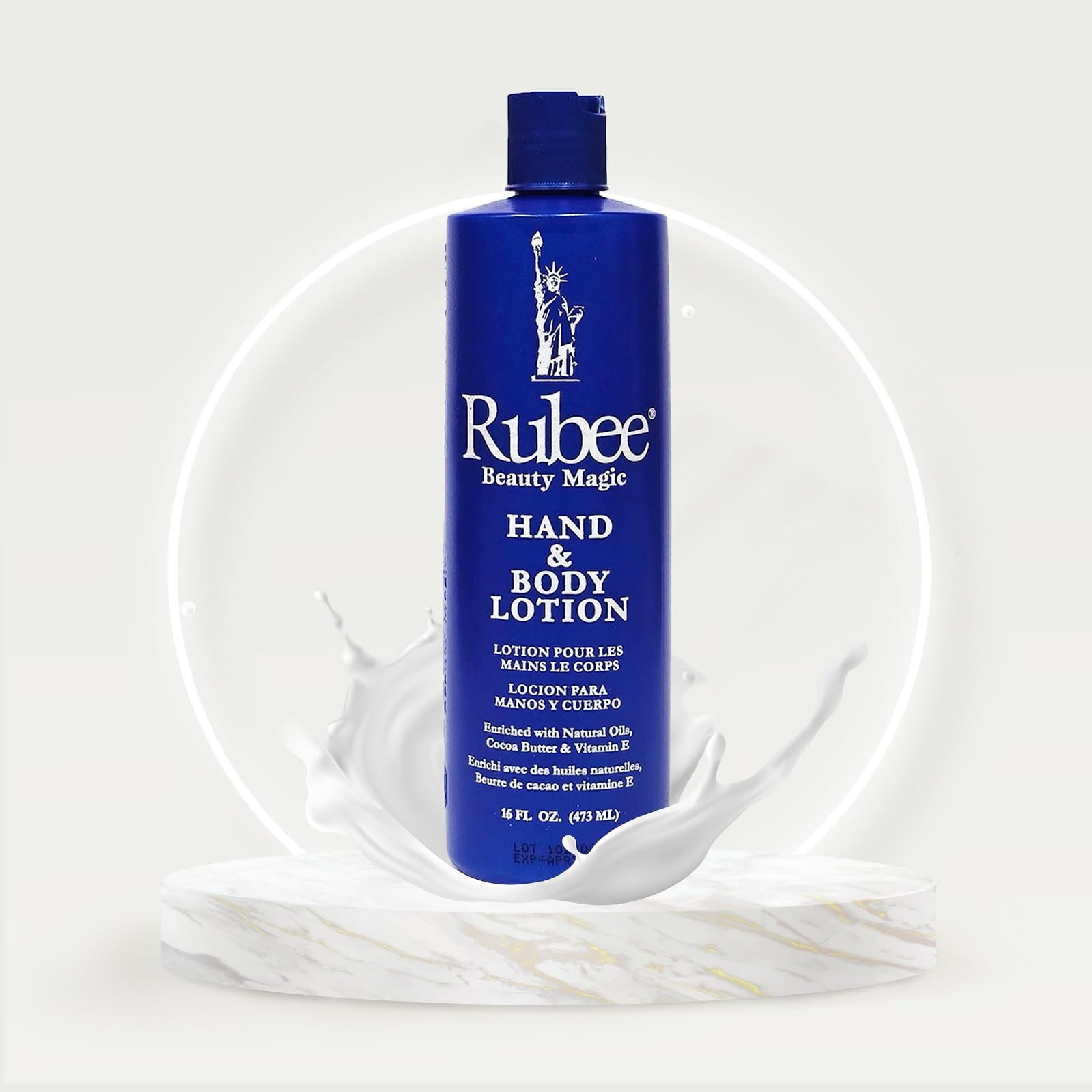 Crème RUBEE Mains nourrissante, application rapide et peaux sèches adoucies.