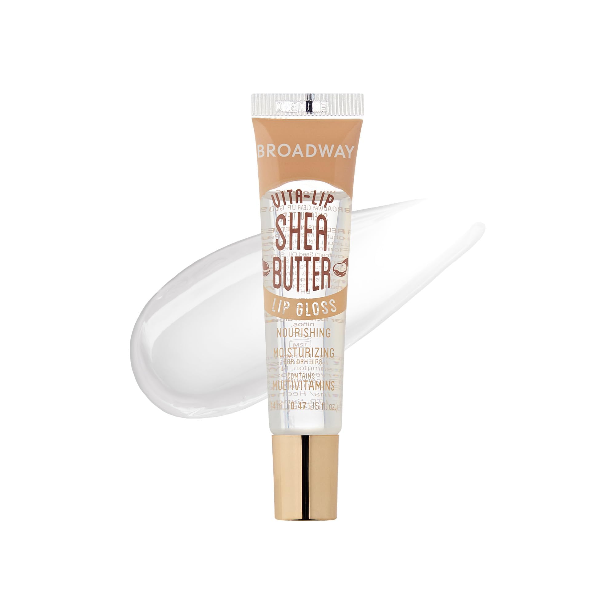 Ruby Kisses Broadway Vita-Lip Gloss, sensation legere et voile lumineux.