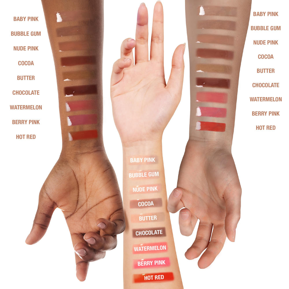 Ruby Kisses Broadway Vita-Lip gloss texture-gel légère, port quotidien sans lourdeur.