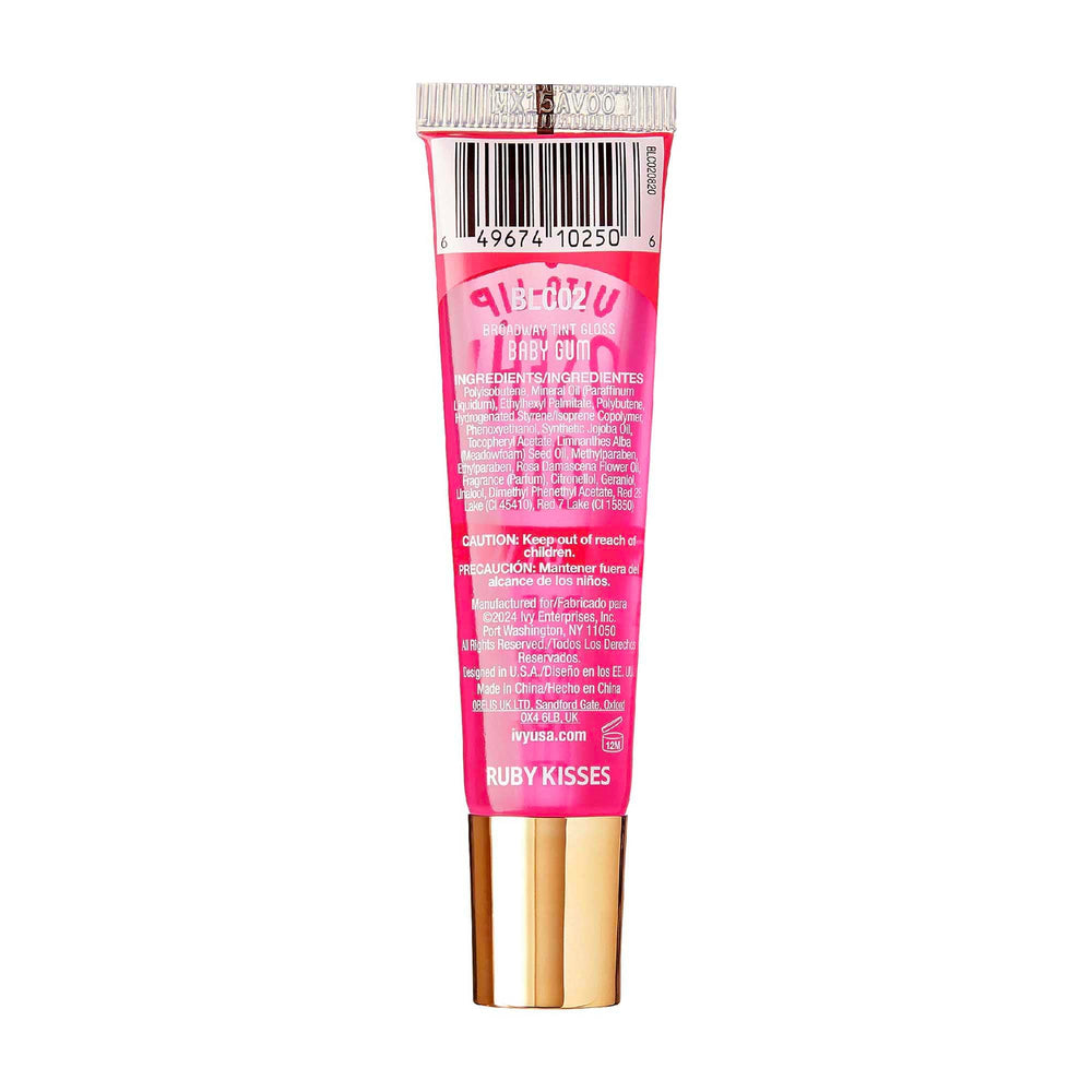 Ruby Kisses Broadway Vita-Lip gloss teinte-rouge, retouches rapides pour un look pro.