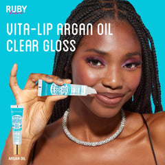 Ruby Kisses Broadway Vita-Lip Gloss sans-collant: texture légère et confortable.