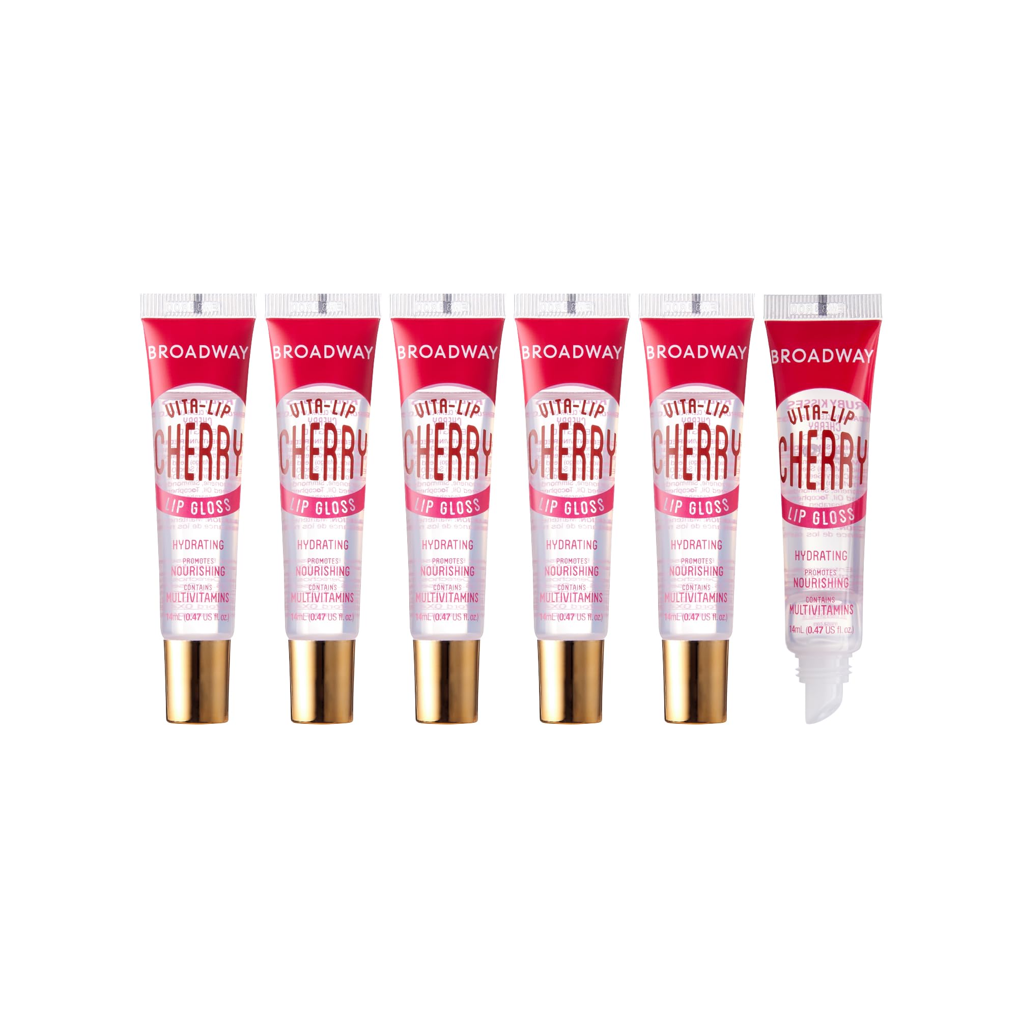 Ruby Kisses Broadway Vita-Lip Clair – emballage élégant et pratique, parfait pour votre vanity.