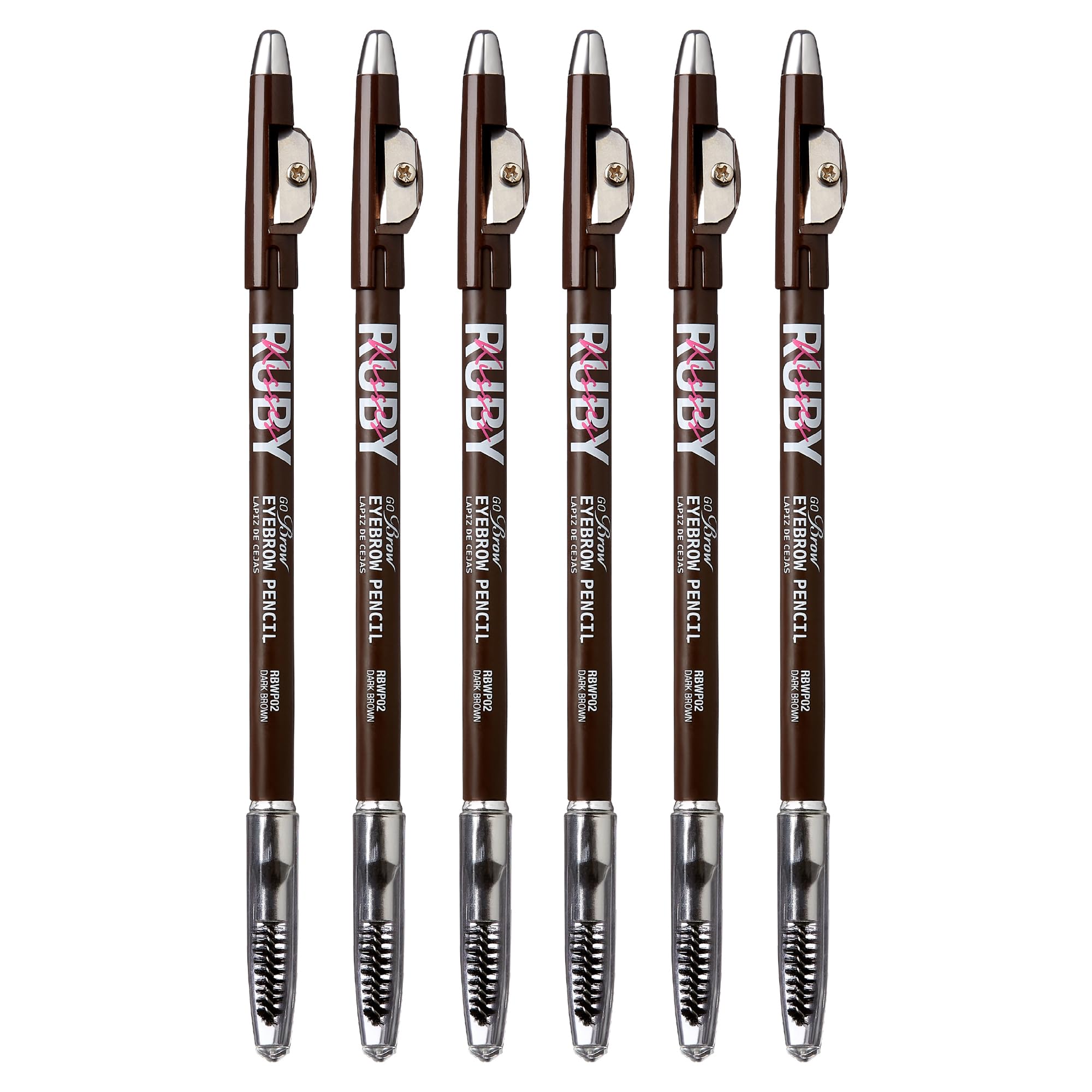 Ruby Kisses Kiss Go Brow, crayon à sourcils en bois, tracé précis et naturel.
