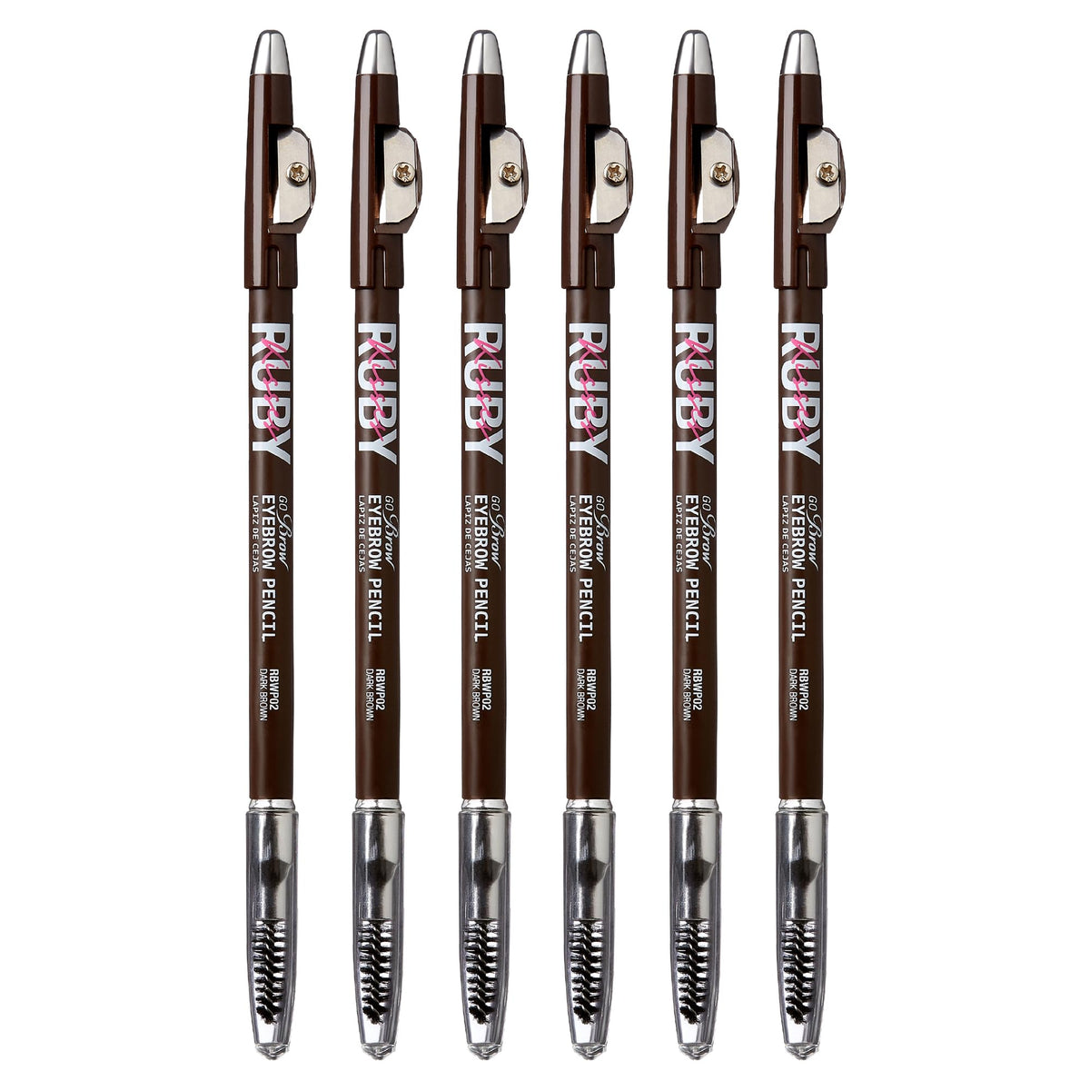 Ruby Kisses Kiss Go Brow, crayon à sourcils en bois, tracé précis et naturel.
