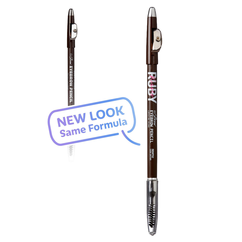 Kiss Go Brow en bois Ruby Kisses, teinte Dark Brown adaptée aux tons bruns.