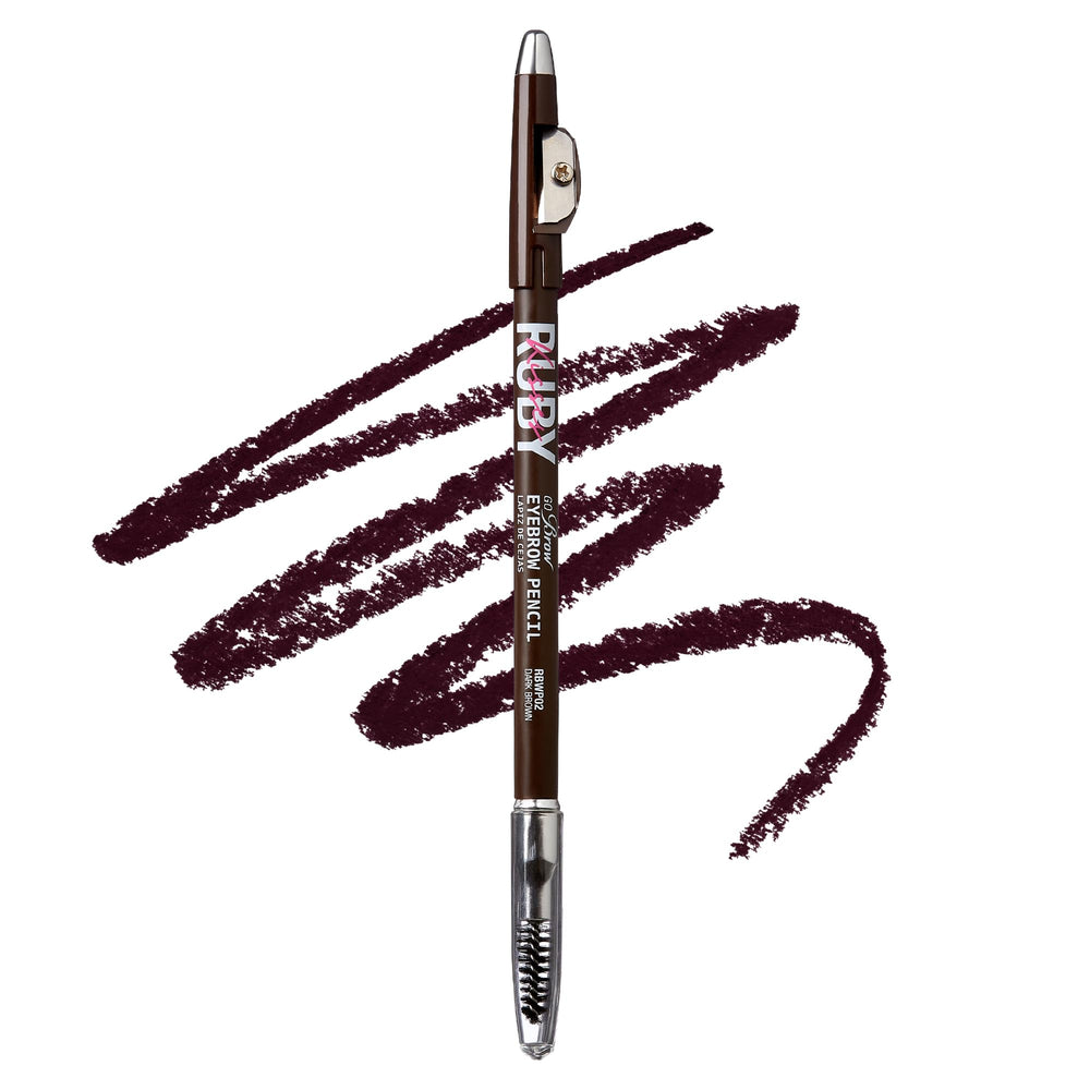 Ruby Kisses Kiss Go Brow, crayon solide en bois pour une application stable.